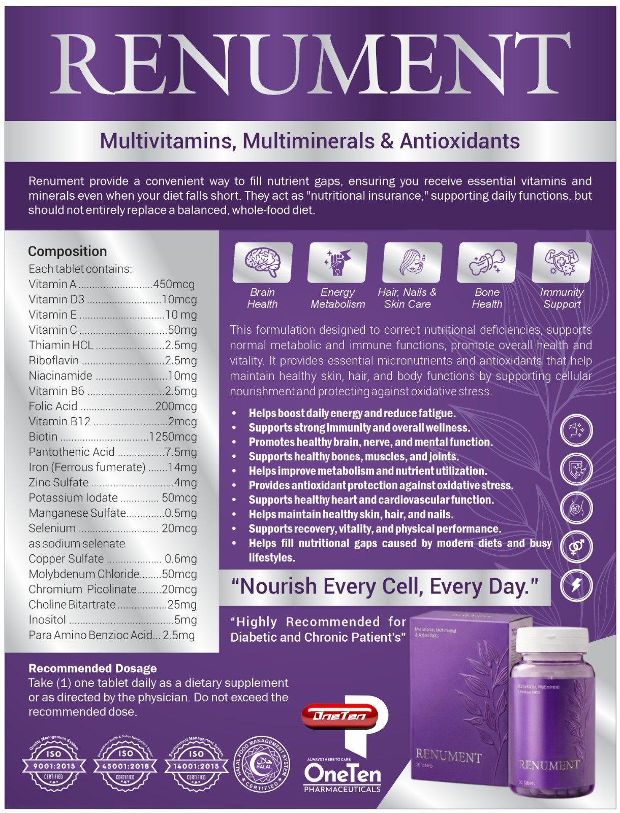Renument — Multivitamin, Multimineral & Antioxidants - Image 2